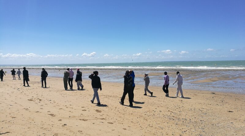 Sur la plage de Jullouville